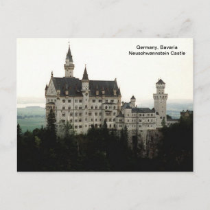 Tyskland, Bavaria Neuschwannstein Castle Vykort