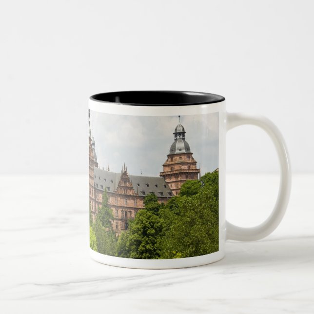 Tyskland, Bayern, Bayern, Aschaffenburg. Slott Två-Tonad Mugg (Höger)