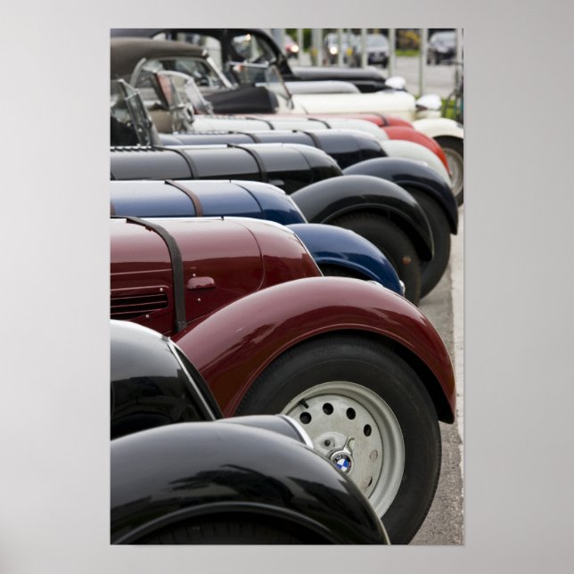 Tyskland, Bayern-Bayern, München. BMW Welt Car Poster (Framsidan)