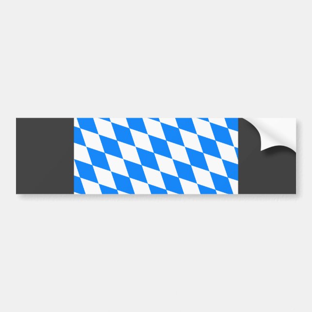 Tyskland Bayern flagga Bildekal (Framsidan)