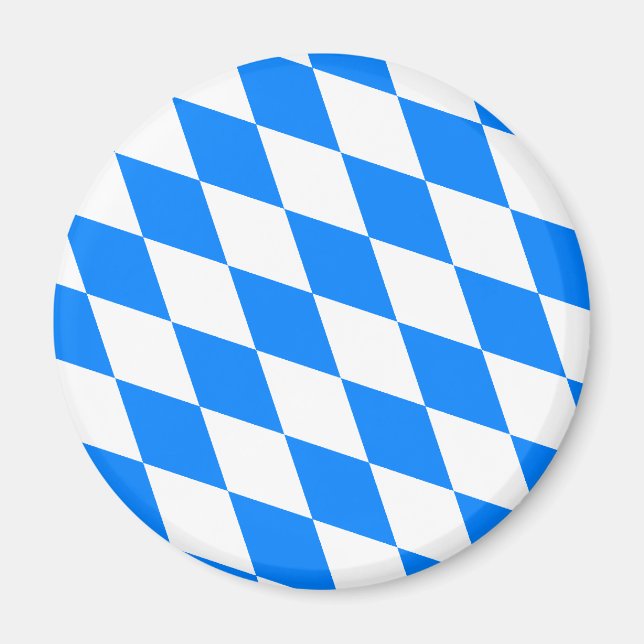 Tyskland Bayern-Flagga Magnet (Framsidan)