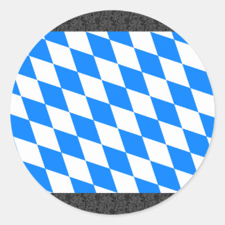 Tyskland Bayern-Flagga Runt Klistermärke