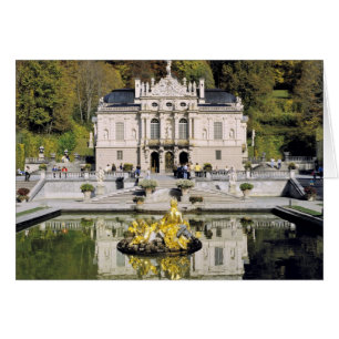 Tyskland, Bayern, Linderhof slott. Linderhof Hälsningskort