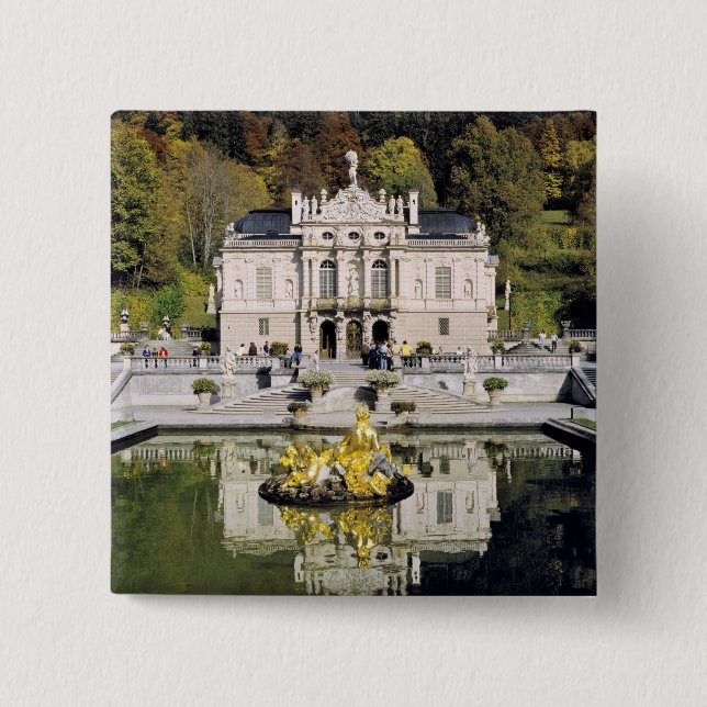 Tyskland, Bayern, Linderhof slott. Linderhof Knapp (Framsida)
