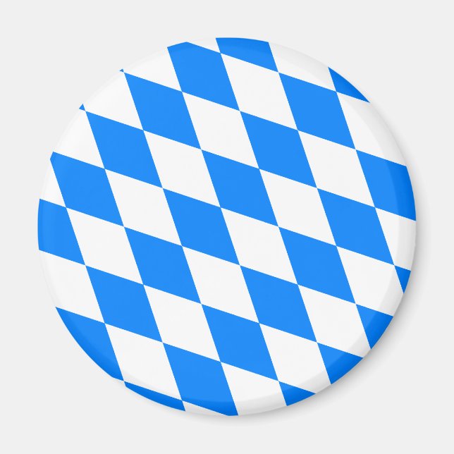 Tyskland Bayern med hög kvalitet Flagga Magnet (Framsidan)
