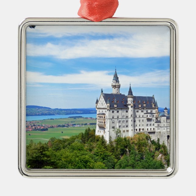 Tyskland, Bayern, Neuschwanstein castle-eop Julgransprydnad Metall (Framsidan)