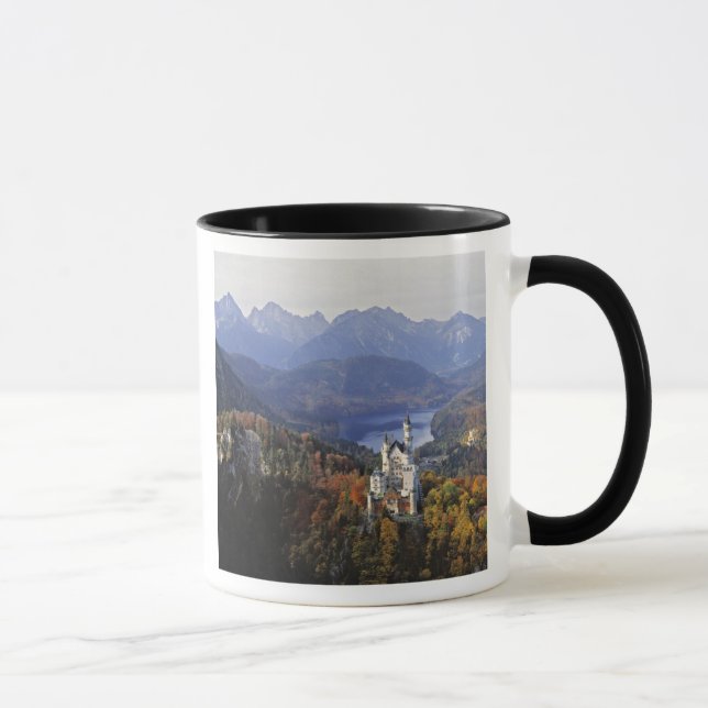 Tyskland, Bayern, Neuschwanstein slott. Kung Mugg (Höger)