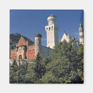 Tyskland, Bayern, Neuschwanstein slott. Magnet