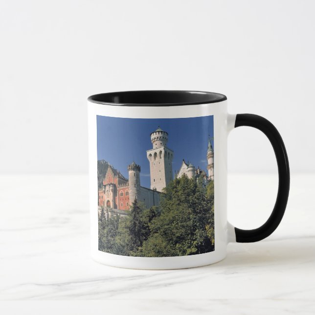 Tyskland, Bayern, Neuschwanstein slott. Mugg (Höger)