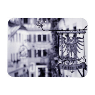 Tyskland, Bayern, Rottenburg. Hotellskylt Magnet