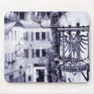 Tyskland, Bayern, Rottenburg. Hotellskylt Musmatta