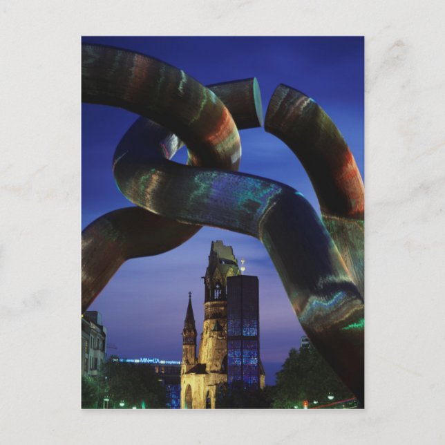 Tyskland, Berlin, Charlottenburg, Kaiser-Wilhelm Vykort (Framsida)