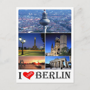 Tyskland - Berlin - I Kärlek - Vykort