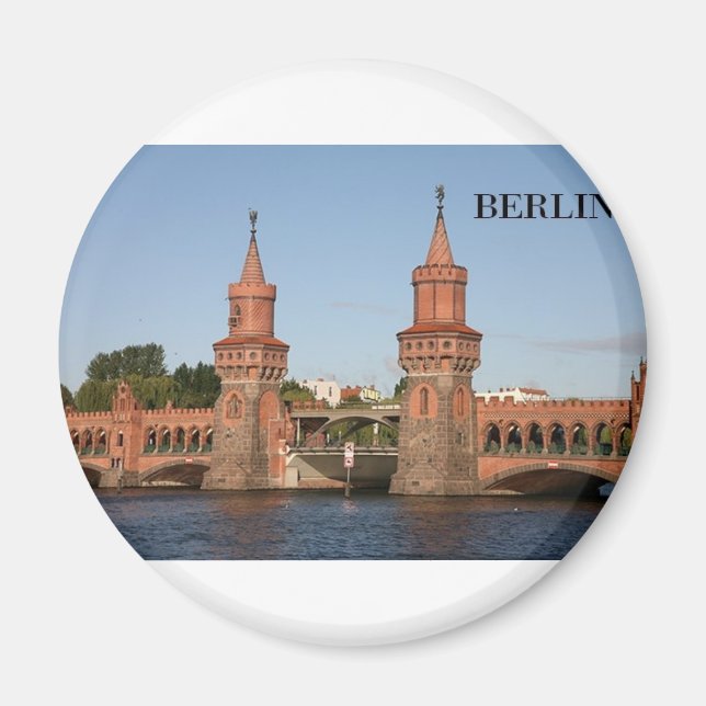 Tyskland Berlin Oberbaumbrucke (St.K.) Magnet (Framsidan)