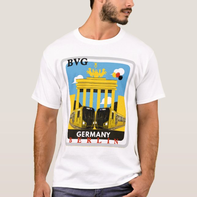 Tyskland Berlinbvg-tröja T Shirt (Framsida)