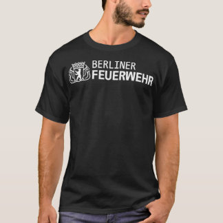 Tyskland Berlins brandavdelning Feuerwehr Firewar T Shirt