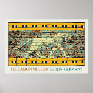 Tyskland bild av Berlins pergamonmuseum Postca Poster