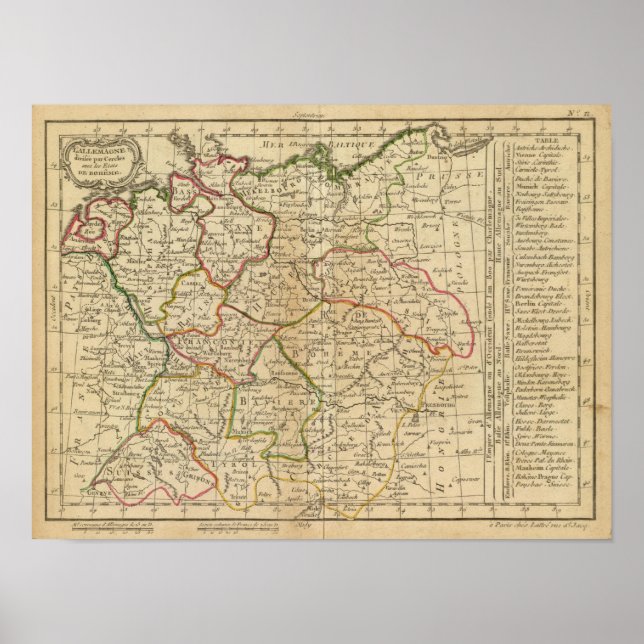 Tyskland, Böhmen Poster (Framsidan)