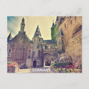 Tyskland Cochem Castle Travel Photo Vykort