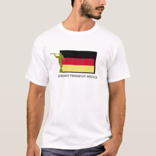 TYSKLAND CTR FÖR FRANKFURT BESKICKNING LDS T-SHIRT