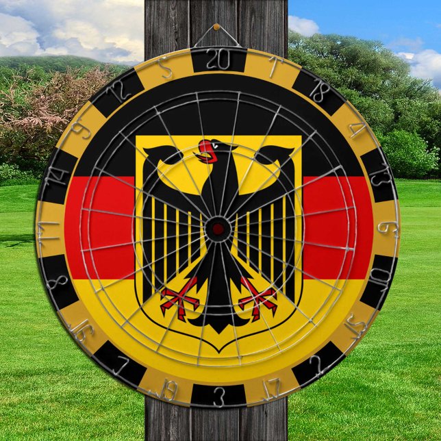 Tyskland Dartboard och tyska Flagga/speltavla Darttavla (Skapare uppladdad)