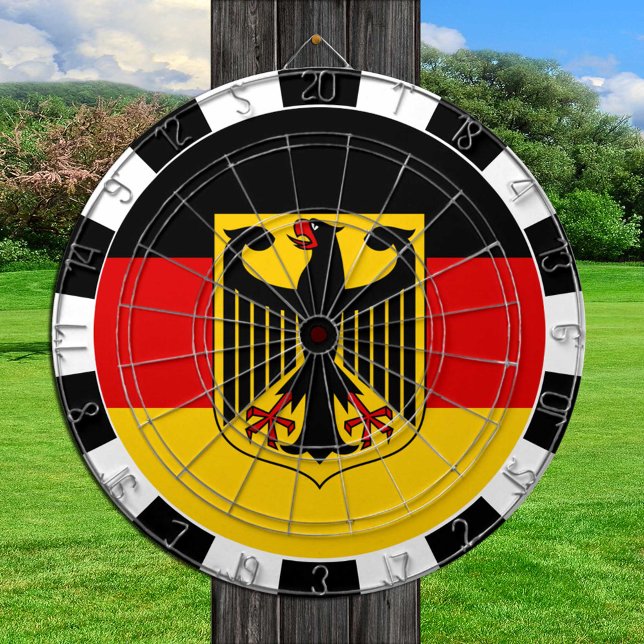 Tyskland Dartboard, spelbord, tysk Flagga Darttavla (Skapare uppladdad)