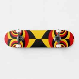 Tyskland det nationella Flagga Färg-stenstillskott Mini Skateboard Bräda 18,5 Cm