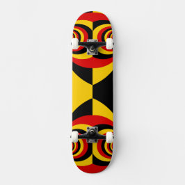 Tyskland det nationella Flagga Färg-stenstillskott Mini Skateboard Bräda 18,5 Cm