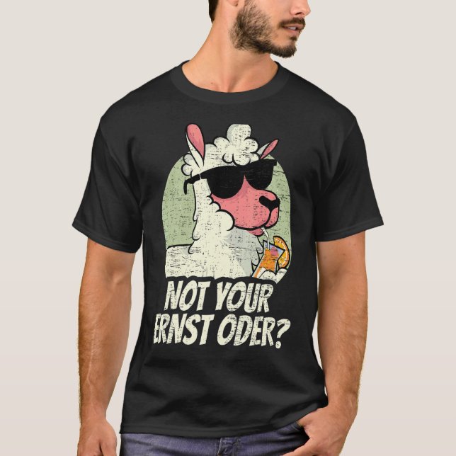 Tyskland Deutsch DT German not Your Ost Oder Llam T Shirt (Framsida)
