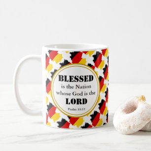 TYSKLAND Deutschland Blsed Monogram Christian Kaffemugg