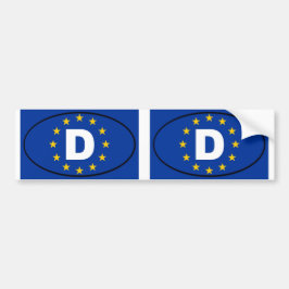 Tyskland Deutschland European Union oval Bildekal