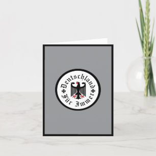 Tyskland/Deutschland Forever/Svartörn/järn kor Tack Kort