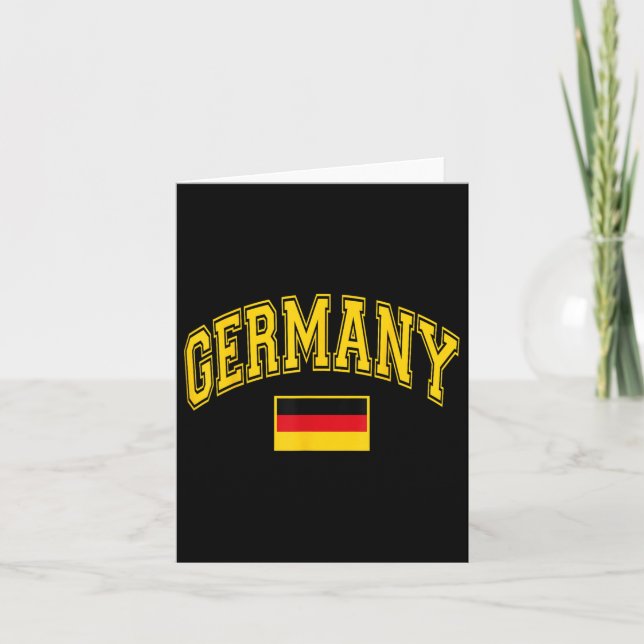 Tyskland Deutschland German Flagga Graphic Kort (Framsida)