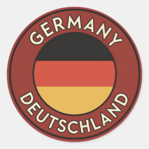 Tyskland, deutschland runt klistermärke