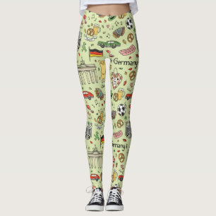 Tyskland Doodles Leggings