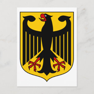 tyskland emblem vykort