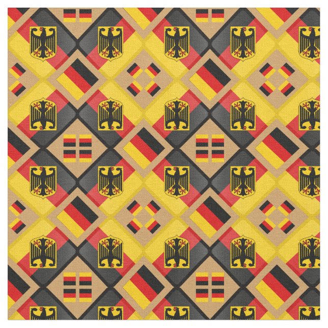 Tyskland Fabric mode Eagle för tyska Flagga & Tren Tyg (Närbild)