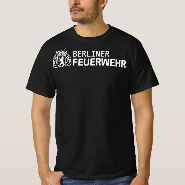 Tyskland Feuerwehr-skjorta vid Berlins brandavdeln T Shirt (Framsida)