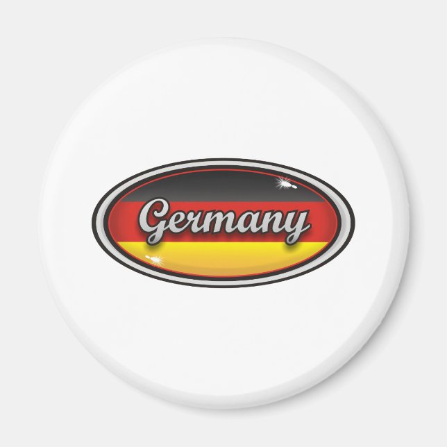 TYSKLAND FLAGGA 1 MAGNET (Framsidan)