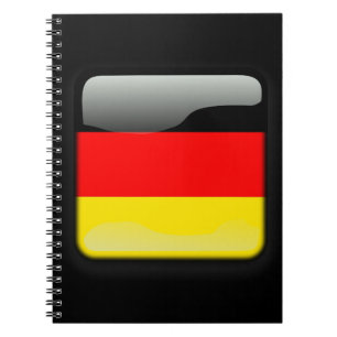 Tyskland flagga anteckningsbok