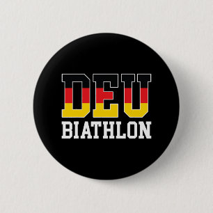 Tyskland Flagga Biathlonist - tyska Deu Biathlon Knapp