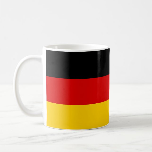 Tyskland Flagga Deutschland Patriotic German Kaffemugg (Vänster)