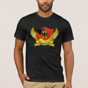 Tyskland Flagga Emblem T Shirt