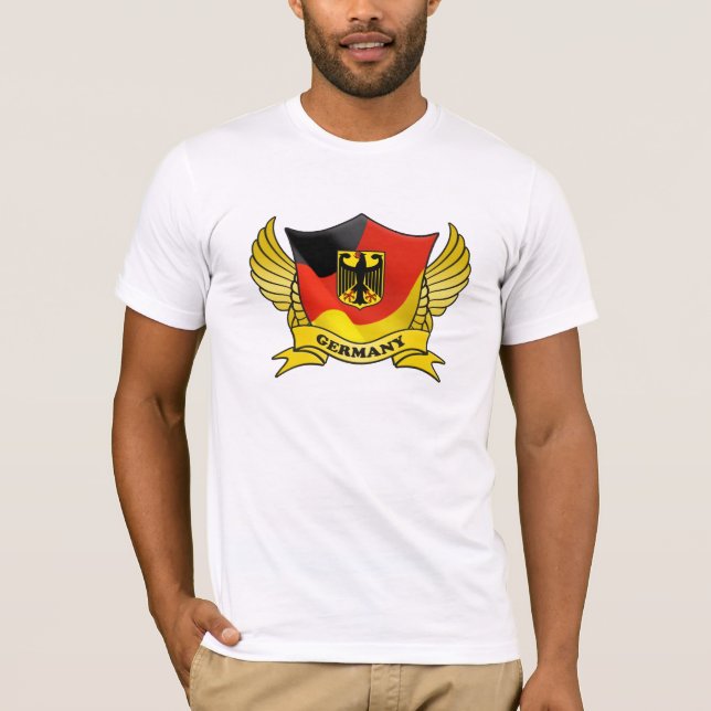 Tyskland Flagga Emblem Tee (Framsida)
