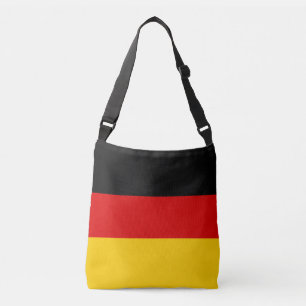 Tyskland Flagga Färg Black Red Guld Deutsche Flag Axelväska