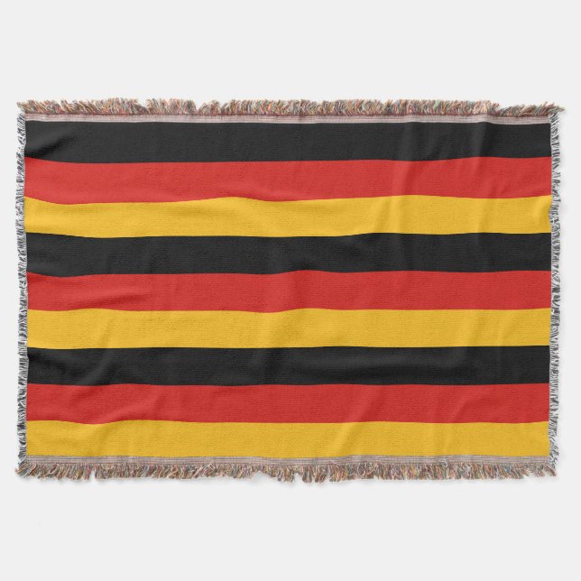 TYSKLAND FLAGGA FÄRG + era idéer Filt (Framsidan)