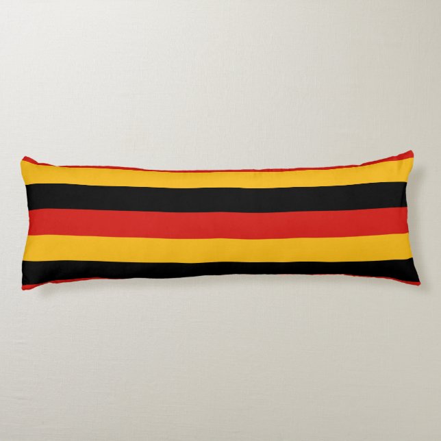 TYSKLAND FLAGGA FÄRG + era idéer Kroppskudde (Baksidan)