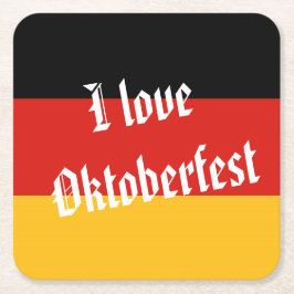 TYSKLAND FLAGGA FÄRG + era idéer Underlägg Papper Kvadrat