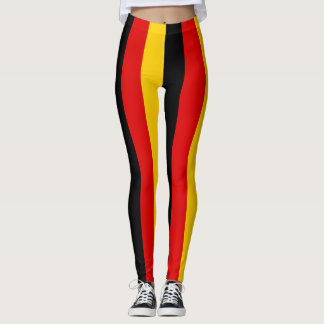 Tyskland Flagga Färg-Lodrät stripe Leggings