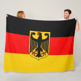 Tyskland Flagga Fleecefilt
